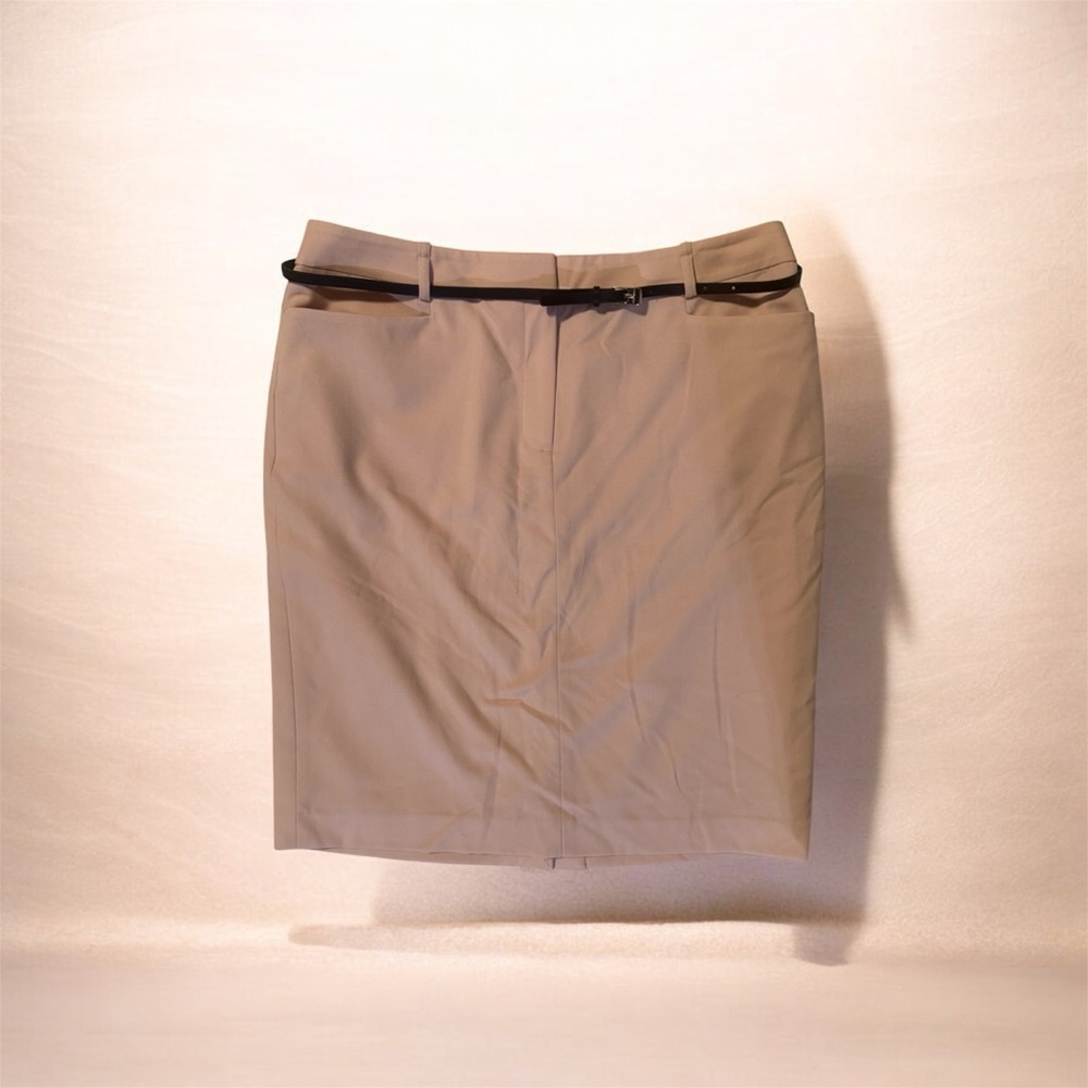 Calvin Klein Tan Pencil Skirt